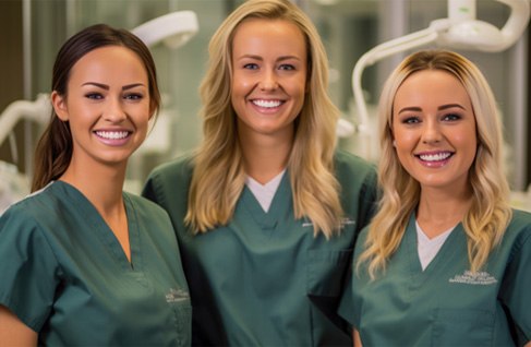 Dental team ready to help patients 